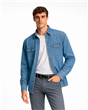 025 - Camisa Jean 2 Bolsillos con Tapa